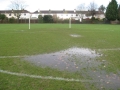 water logged pitch