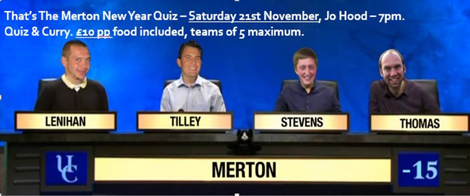 Quiz night 21.11.15