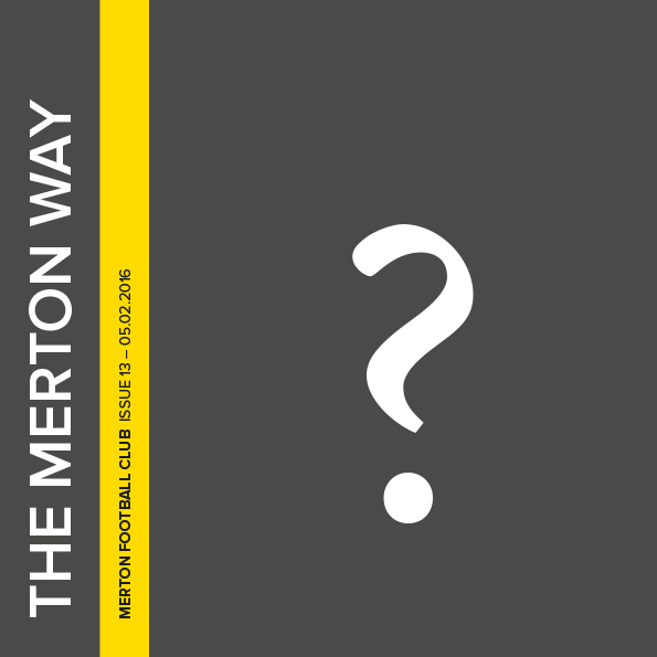 Editor needed for The Merton Way