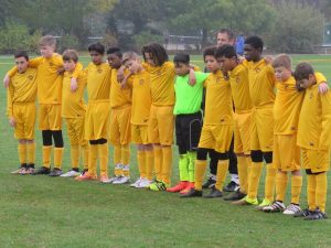 Some brilliant goals and a minutes silence showing respect and mourning Nick (pic of U13s)